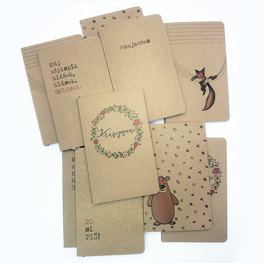 BUL1-1 Notes linkovaný - A5 - kraft - #mujnotes -2 BUL1-1 Notes linkovaný - A5 - kraft - #mujnotes -2