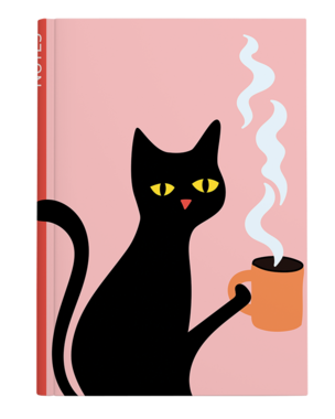 BUP19-1 Notes prázdný - A5 - lamino - Kočičí pauza-1