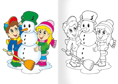 BO407 Omalovánka A5 - Veselé Vánoce-2