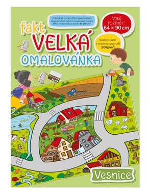 BO906 Fakt velká omalovánka - Vesnice-3 BO906 Fakt velká omalovánka - Vesnice-3