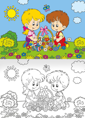 BO140 Omalovánka - A5 - Velikonoce-2