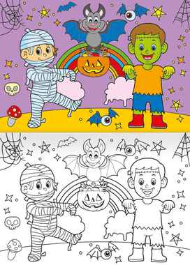  Omalovánka - A5 - Halloween-2