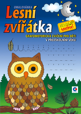 BO753 Grafomotorická omalovánka - A4 - Lesní zvířátka-2