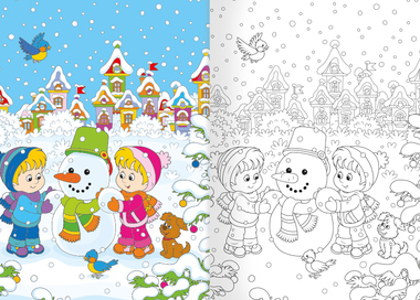 BO142 Omalovánka - A5 - Vánoce-2