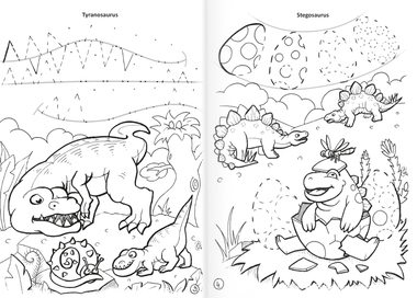 BO769 Omalovánka A4 - Grafomotorická - Dinosauři-2 BO769 Omalovánka A4 - Grafomotorická - Dinosauři-2