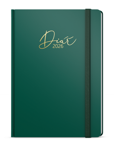 Denní diář - David - Luxi - A5 - zelená Denní diář - David - Luxi - A5 - zelená
