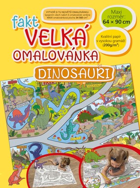 BO908 Fakt velká omalovánka - Dinosauři-1