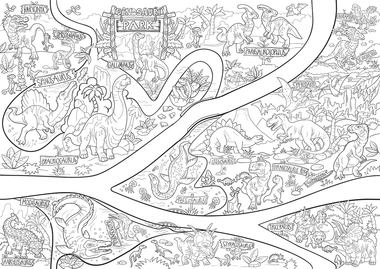 BO908 Fakt velká omalovánka - Dinosauři-2